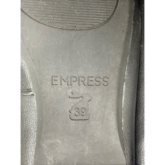 Empress Women's Black Leather Mary Jane Flats Size 39 Missing insoles - Picture 8 of 11